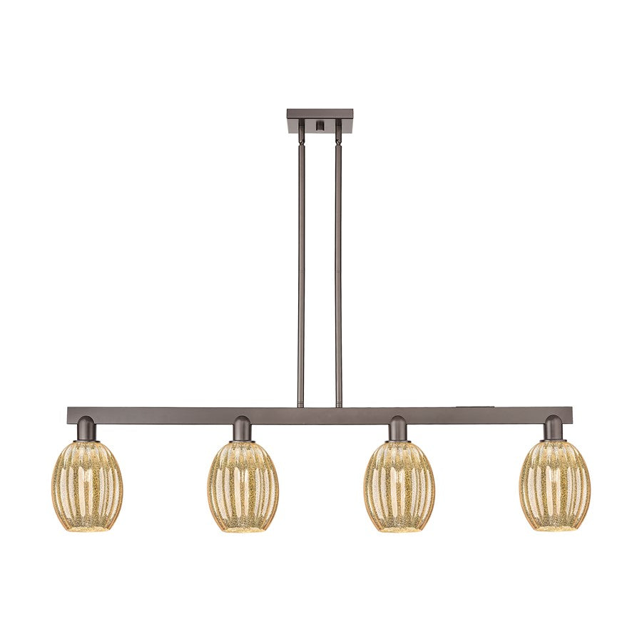 Innovations Preston 4Lt 48" Bell Stem Island Light, OB/MC - 716-4I-OB-G459-6ME