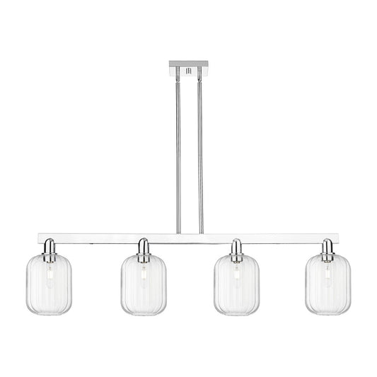 Innovations Preston 4Lt 48" Jar Stem Island Light, CH/CL - 716-4I-PC-G460-7CL