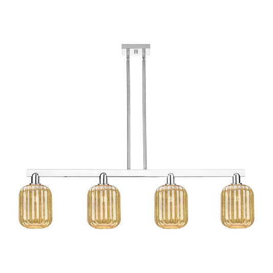 Innovations Preston 4Lt 48" Jar Stem Island Light, CH/MC - 716-4I-PC-G460-7ME
