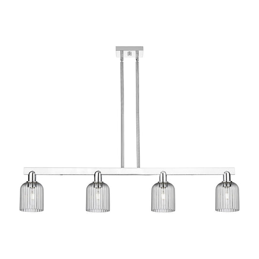 Innovations Bridal Veil 4Lt 48" Stem Island Light, CH/SM - 716-4I-PC-G559-5SM