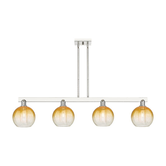 Innovations BH Globe 4Lt 48" Stem Island, PN/AM - 716-4I-PN-G483-8AM