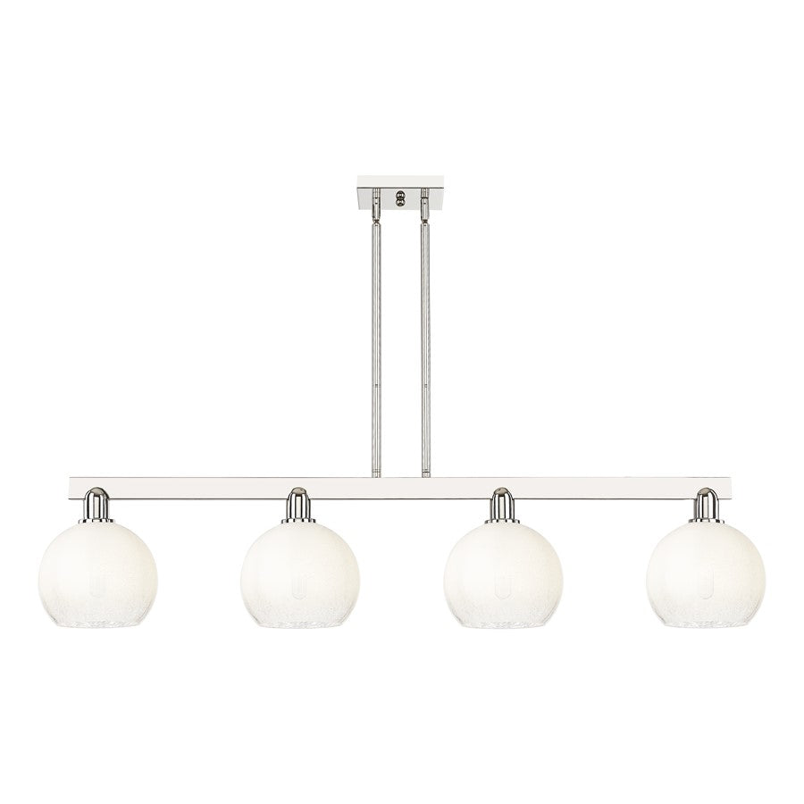 Innovations BH Globe 4Lt 48" Stem Island, PN/OP - 716-4I-PN-G483-8OP