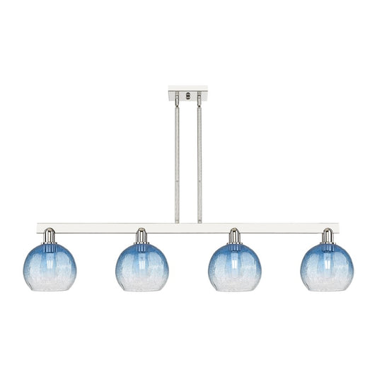 Innovations BH Globe 4Lt 48" Stem Island, PN/SB - 716-4I-PN-G483-8SB