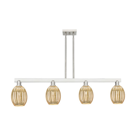 Innovations Preston 4Lt 48" Bell Stem Island Light, SN/MC - 716-4I-SN-G459-6ME