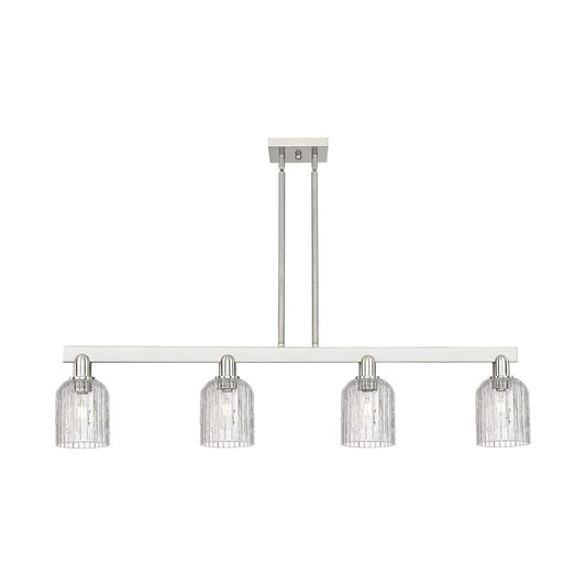 Innovations Bridal Veil 4Lt 48" Stem Island Light, SN/Clear - 716-4I-SN-G559-5CL