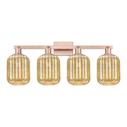 Innovations Preston 4Lt 36" Jar Bath Light, Copper/Mercury