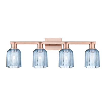 Innovations Bridal Veil 4Lt 32" Bath Light, Copper/Blue - 716-4W-AC-G559-5BL