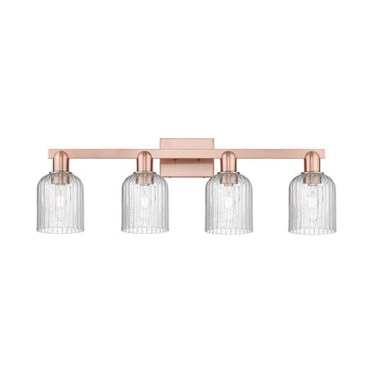 Innovations Bridal Veil 4Lt 32" Bath Light, Copper/Seedy - 716-4W-AC-G559-5SDY