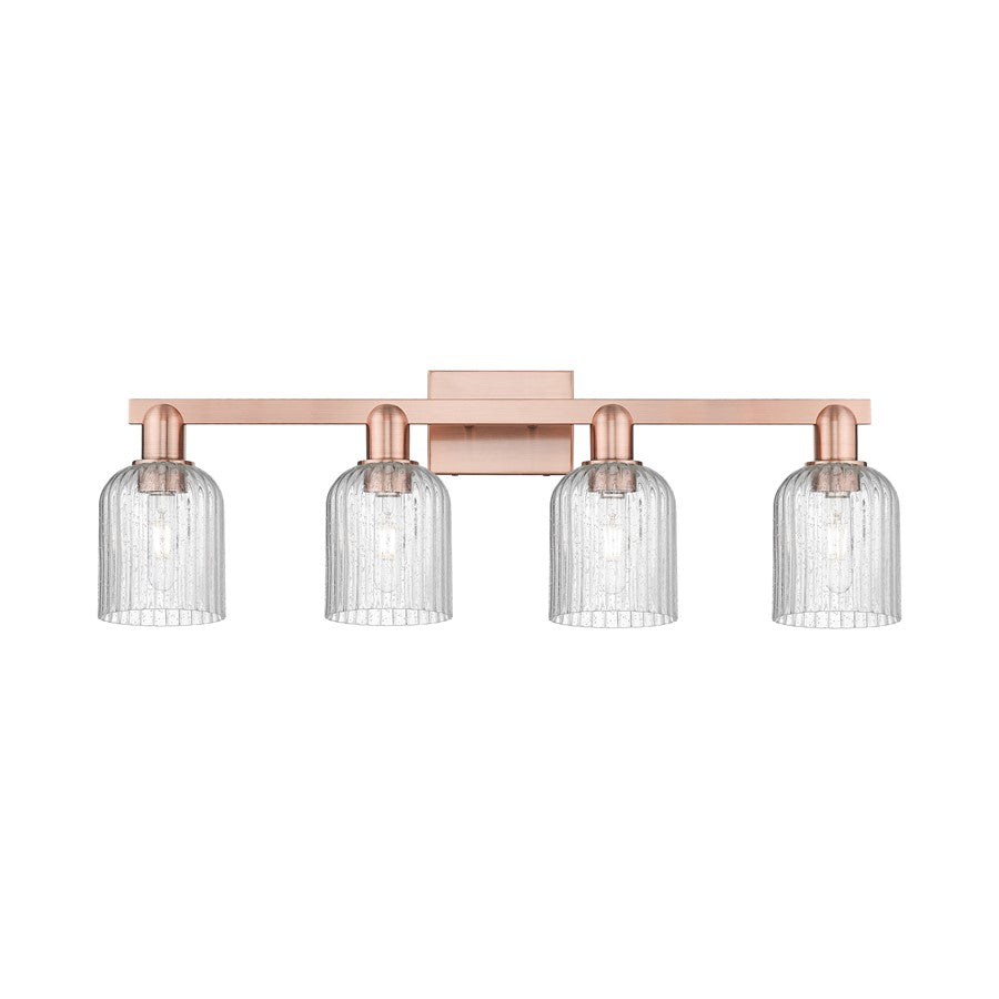 Innovations Bridal Veil 4Lt 32" Bath Light, Copper/Seedy