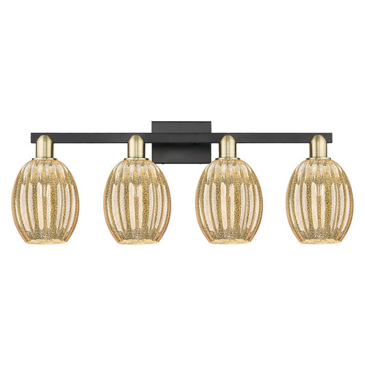 Innovations Preston 4Lt 36" Bell Bath, Black Brass/Mercury - 716-4W-BAB-G459-6ME