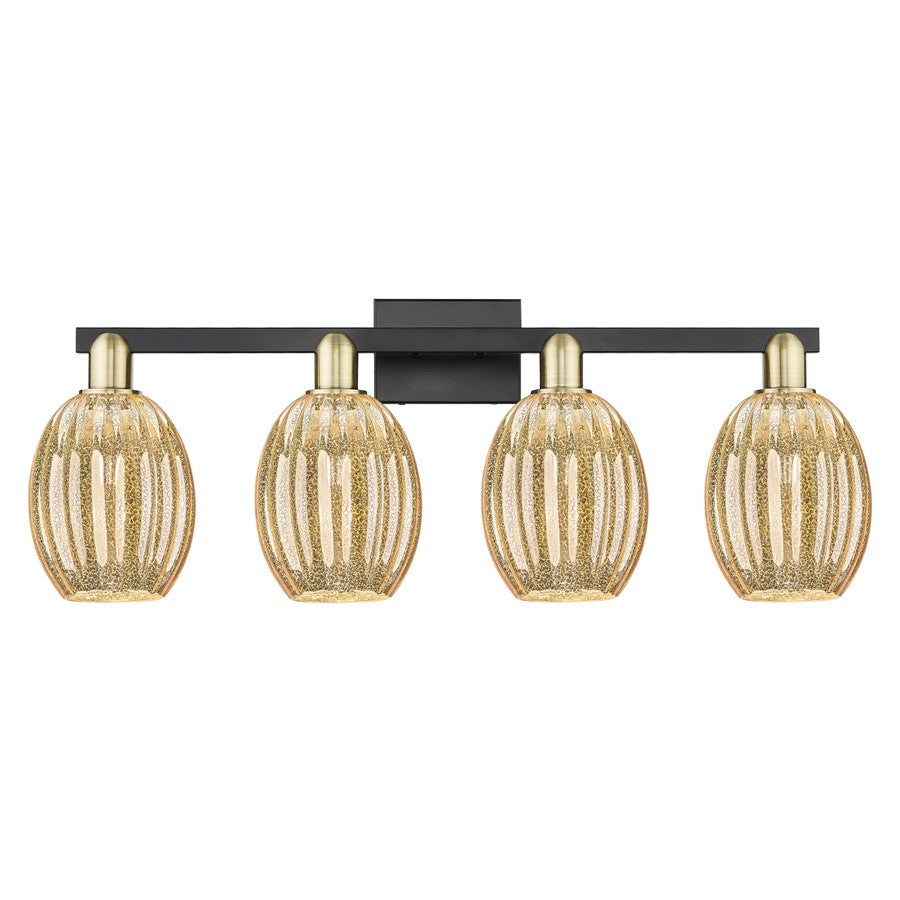 Innovations Preston 4Lt 36" Bell Bath, Black Brass/Mercury