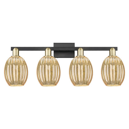 Innovations Preston 4Lt 36" Bell Bath, Black Brass/Mercury