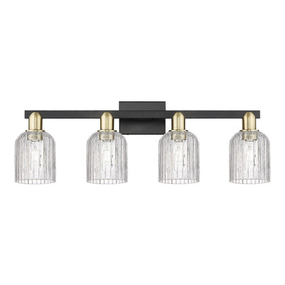 Innovations Bridal Veil 4Lt 32" Bath, Black Brass/Clear