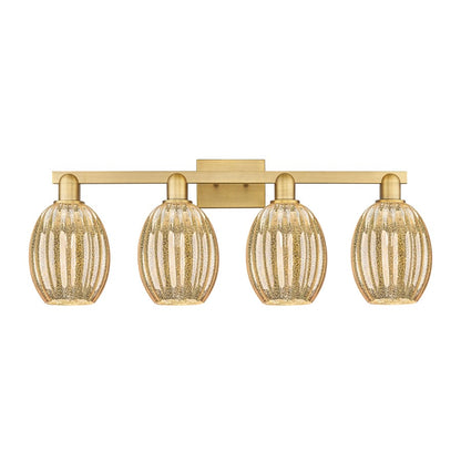 Innovations Preston 4Lt 36" Bell Bath, Brushed Brass/Mercury