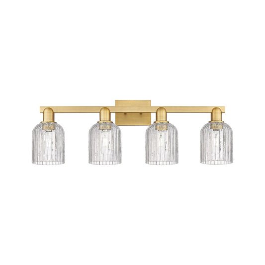 Innovations Bridal Veil 4Lt 32" Bath, Brushed Brass/Clear - 716-4W-BB-G559-5CL