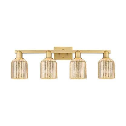 Innovations Bridal Veil 4Lt 32" Bath, Brushed Brass/Mercury - 716-4W-BB-G559-5ME