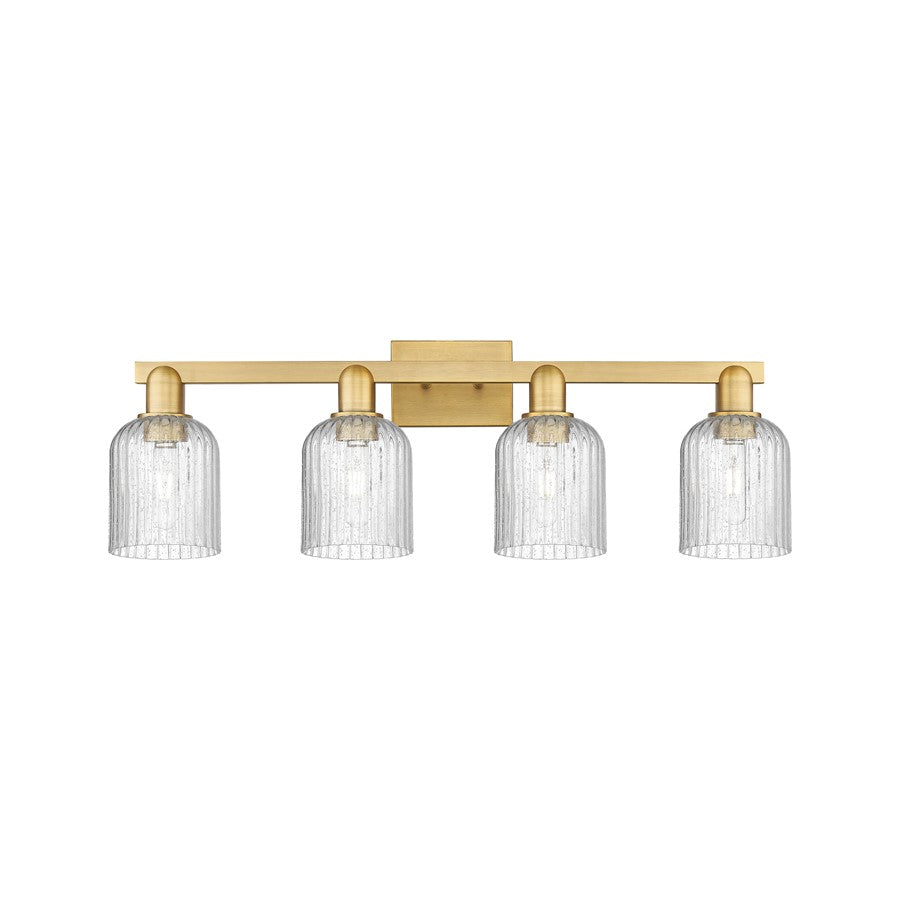 Innovations Bridal Veil 4Lt 32" Bath, Brushed Brass/Seed - 716-4W-BB-G559-5SDY