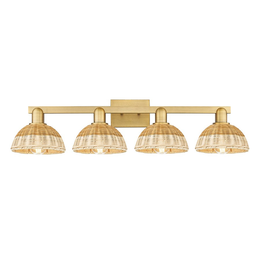 Innovations Natural Ballston Dome 4Lt 36" Bath/Brushed Brass/NF