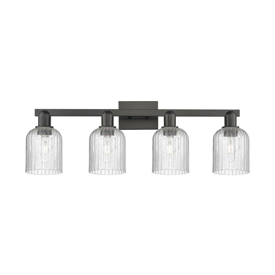 Innovations Bridal Veil 4Lt 32" Bath Light, Black/Seedy