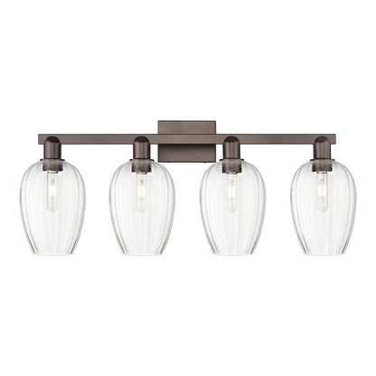 Innovations Preston 4Lt 36" Flute Bath, Oiled Bronze/Clear
