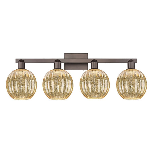 Innovations Preston 4Lt 36" Globe Bath, OB/Mercury - 716-4W-OB-G458-7ME