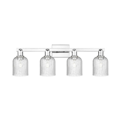 Innovations Bridal Veil 4Lt 32" Bath Light, Chrome/Seedy - 716-4W-PC-G559-5SDY