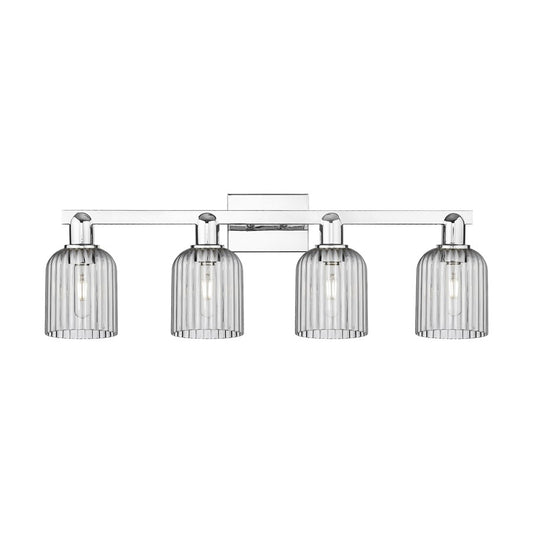 Innovations Bridal Veil 4Lt 32" Bath Light, Chrome/Smoke - 716-4W-PC-G559-5SM