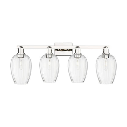 Innovations Preston 4Lt 36" Flute Bath, PN/Clear - 716-4W-PN-G457-6CL