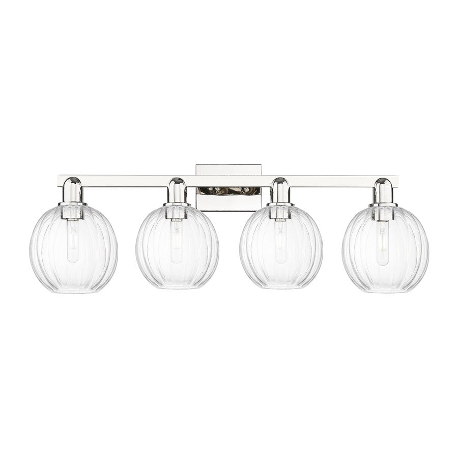 Innovations Preston 4Lt 36" Globe Bath, PN/Clear - 716-4W-PN-G458-7CL