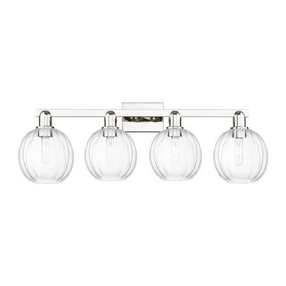 Innovations Preston 4Lt 36" Globe Bath, PN/Clear - 716-4W-PN-G458-7CL