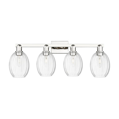Innovations Preston 4Lt 36" Bell Bath, Polished Nickel/Clear