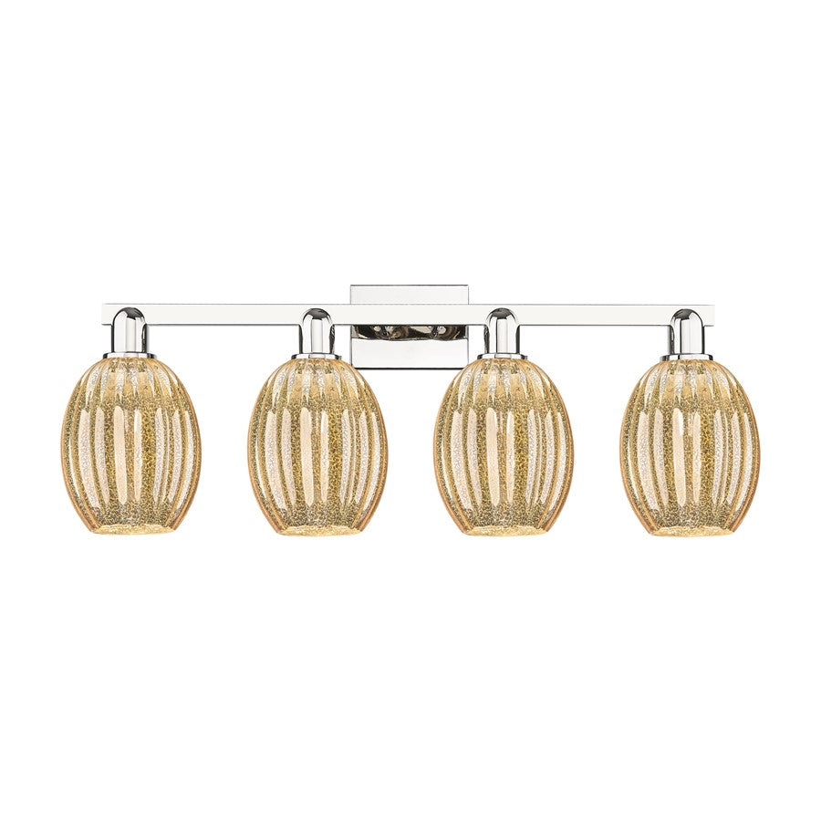 Innovations Preston 4Lt 36" Bell Bath, Polished Nickel/Mercury