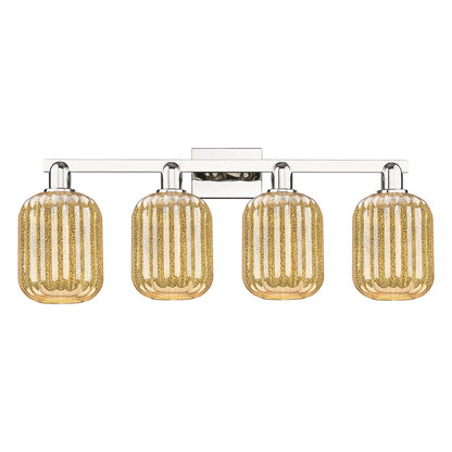 Innovations Preston 4Lt 36" Jar Bath, PN/Mercury - 716-4W-PN-G460-7ME