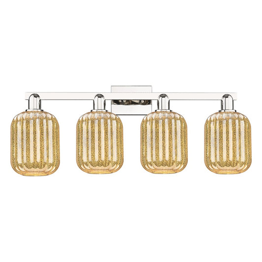Innovations Preston 4Lt 36" Jar Bath, PN/Mercury - 716-4W-PN-G460-7ME