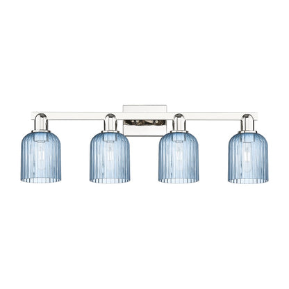 Innovations Bridal Veil 4Lt 32" Bath, Polished Nickel/Blue