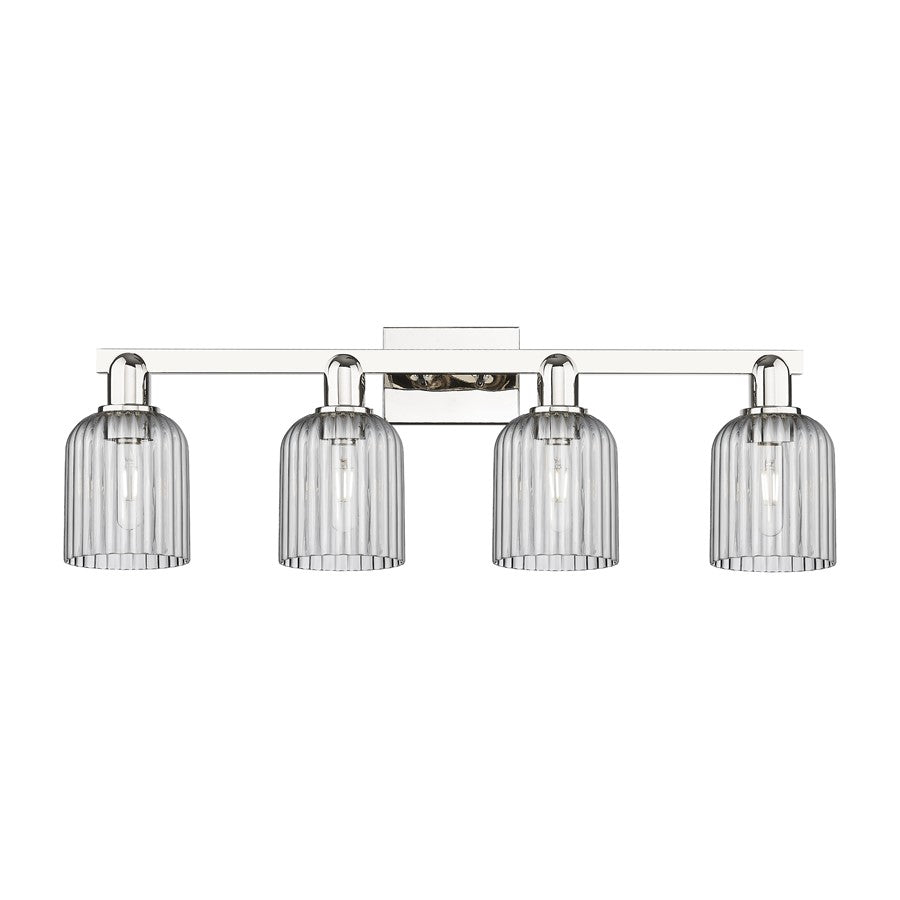 Innovations Bridal Veil 4Lt 32" Bath, Polished Nickel/Smoke - 716-4W-PN-G559-5SM