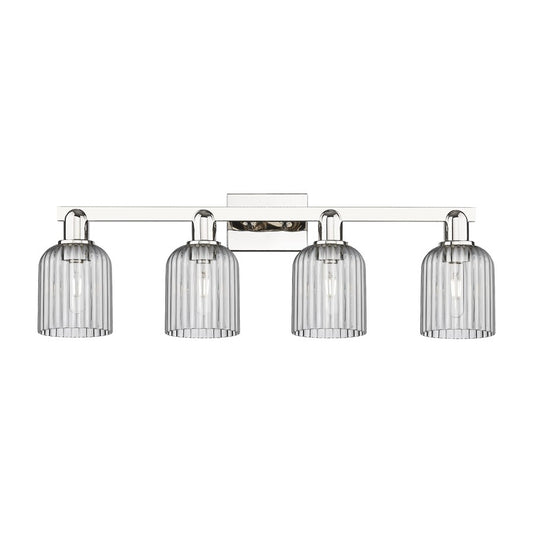 Innovations Bridal Veil 4Lt 32" Bath, Polished Nickel/Smoke - 716-4W-PN-G559-5SM