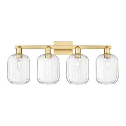 Innovations Preston 4Lt 36" Jar Bath Light, Gold/Clear