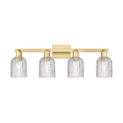 Innovations Bridal Veil 4Lt 32" Bath Light, Gold/Clear - 716-4W-SG-G559-5CL