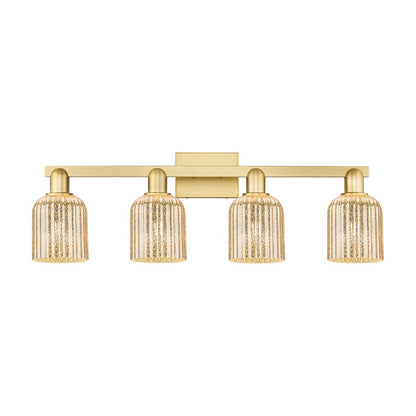 Innovations Bridal Veil 4Lt 32" Bath Light, Gold/Mercury - 716-4W-SG-G559-5ME