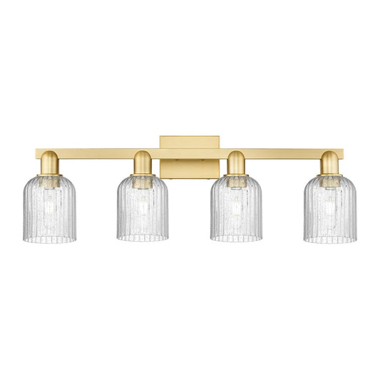 Innovations Bridal Veil 4Lt 32" Bath Light, Gold/Seedy - 716-4W-SG-G559-5SDY