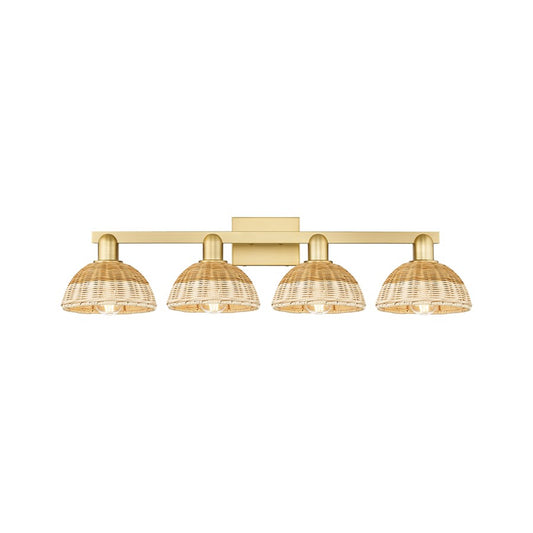 Innovations Natural Ballston Dome 4Lt 36" Bath/Gold/NF - 716-4W-SG-NBD2-75-NAT