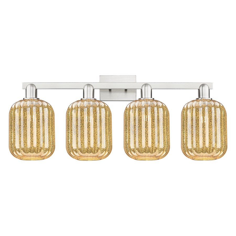 Innovations Preston 4Lt 36" Jar Bath, Satin Nickel/Mercury