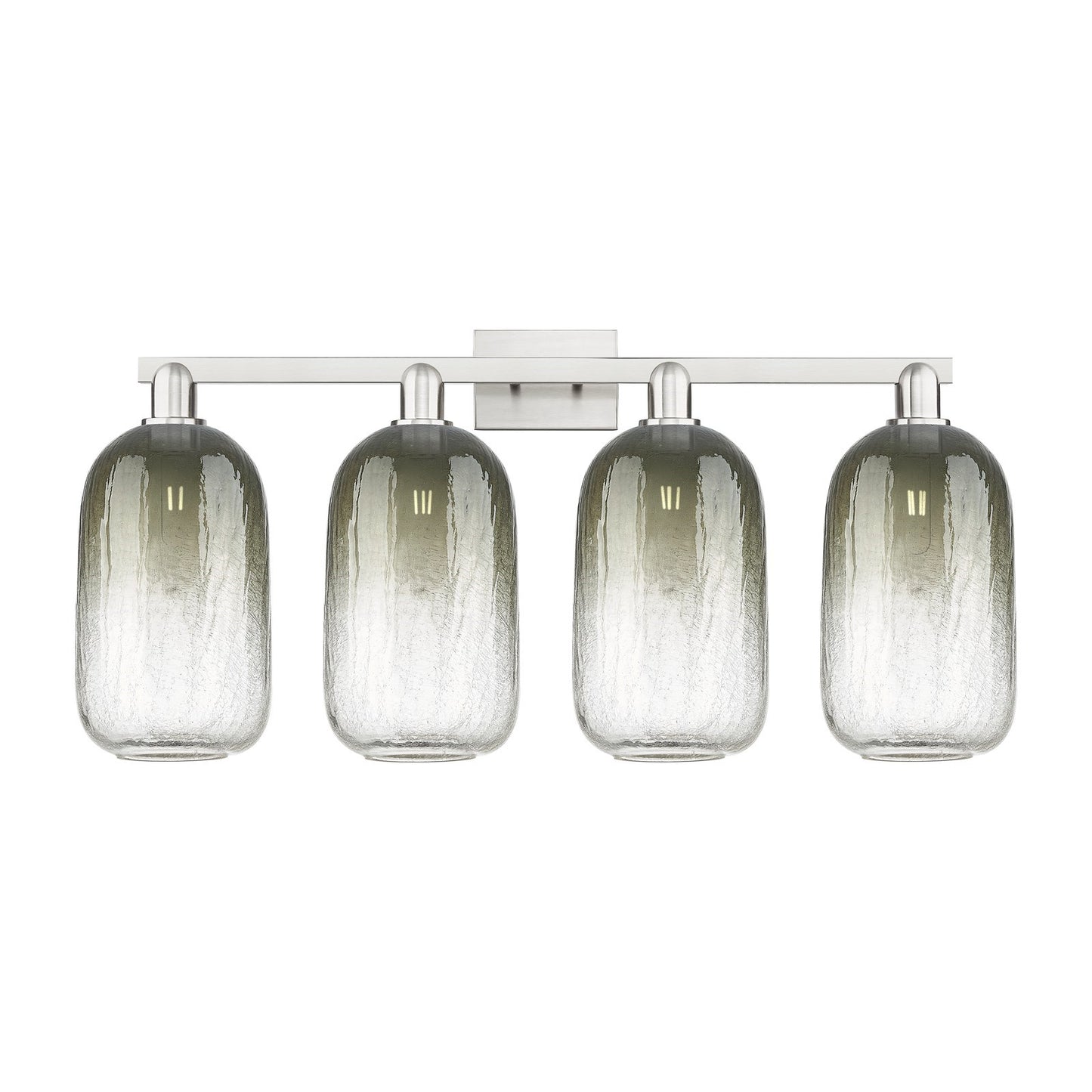 Innovations Brookhaven Cloche 36in 4-Light Bath Vanity Light | Industrial Brushed Satin Nickel and Slate Glass | Bathroom | Model 716-4W-SN-G482-7SL