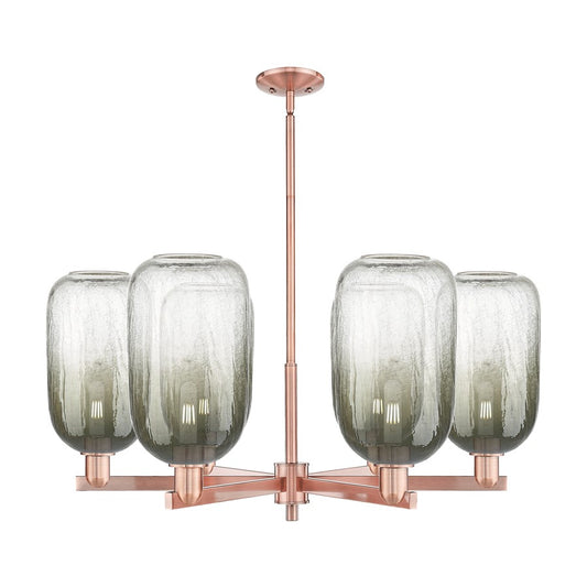 Innovations BH Cloche 6Lt 24" Stem Chandelier, CP/SL - 716-6CR-AC-G482-7SL