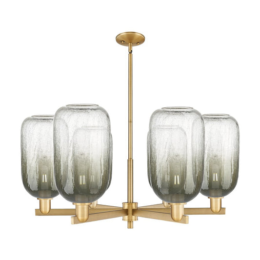 Innovations BH Cloche 6Lt 24" Stem Chandelier, BB/SL - 716-6CR-BB-G482-7SL