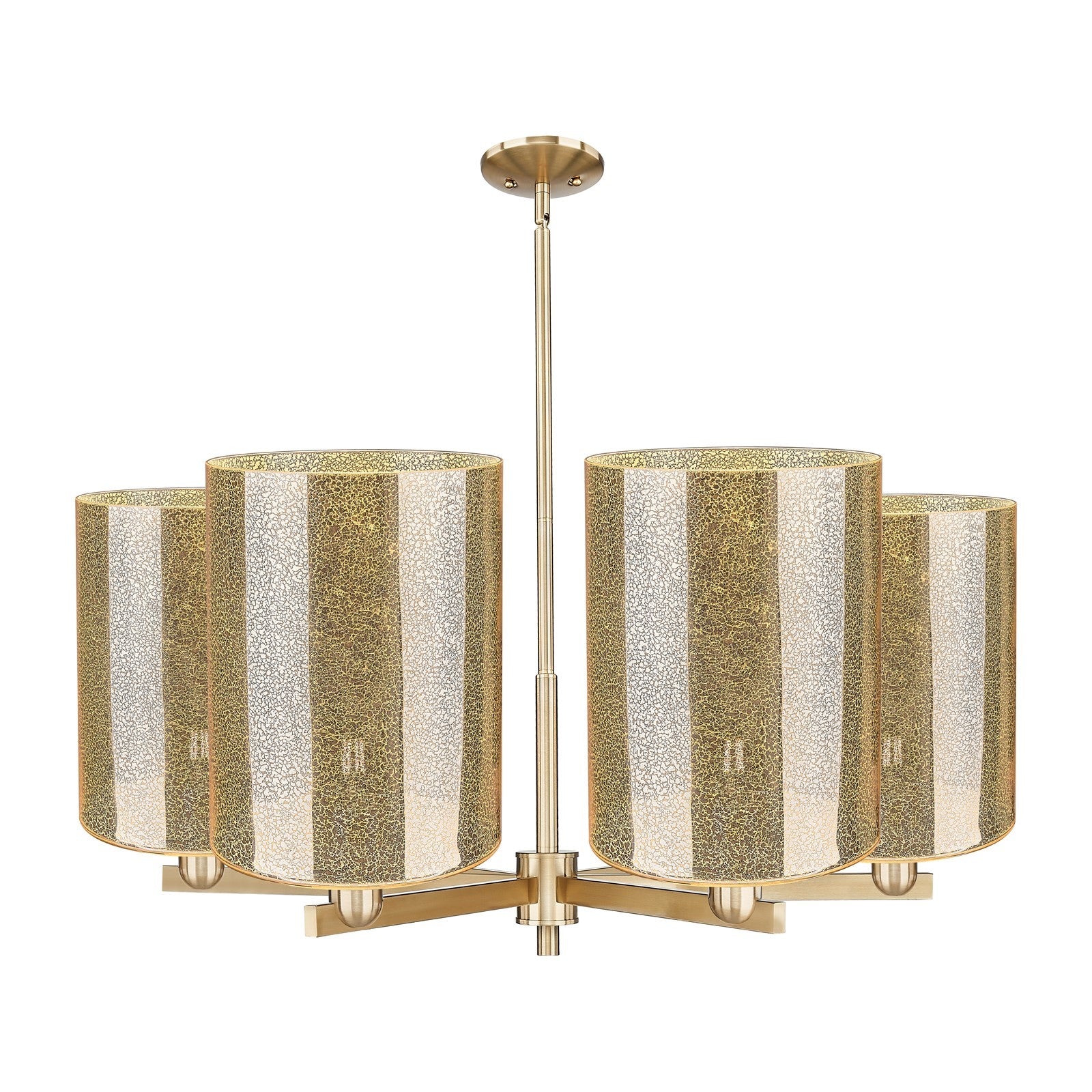 Innovations Cobbleskill 39in 6-Light Chandelier | Industrial Champagne Bronze Steel and Mercury Glass | Dining Room & Living | Model 716-6CR-CB-G116-L