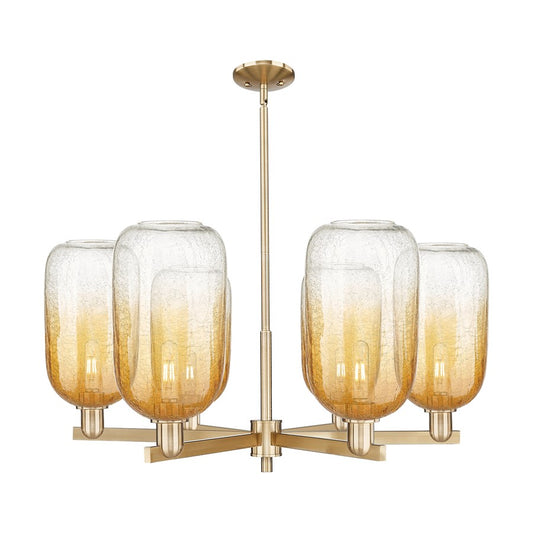 Innovations BH Cloche 6Lt 24" Stem Chandelier, CBZ/AM - 716-6CR-CB-G482-7AM