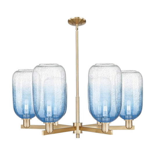 Innovations BH Cloche 6Lt 24" Stem Chandelier, CBZ/CL - 716-6CR-CB-G482-7SB