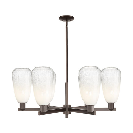 Innovations BH Almond 6Lt 24" Stem Chandelier, OB/OP - 716-6CR-OB-G480-6OP